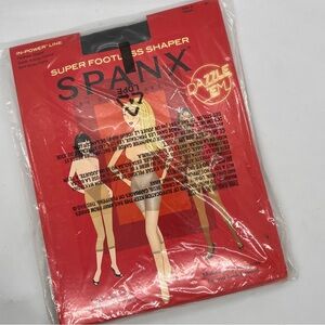 Spanx Super Footless Shaper Below Knee Black Size E NWT Nordstrom